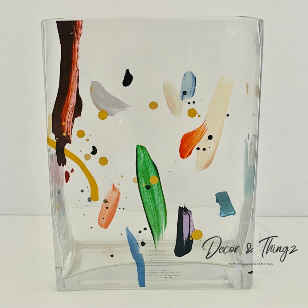 Rectangular Glass Vase - Picture 2 of 4